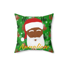 Load image into Gallery viewer, Cocoa Cutie Christmas Santa Faux Suede Square Pillow
