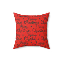 Load image into Gallery viewer, Cocoa Cutie Christmas Afro Puffs Faux Suede Square Pillow (PICK SKIN TONE)
