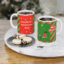Load image into Gallery viewer, Cocoa Cutie Christmas Tree Girl Ceramic Mugs (11oz\15oz\20oz)
