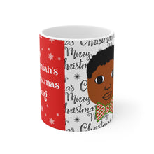 Load image into Gallery viewer, Cocoa Cutie Christmas Bow Tie Boy Ceramic Mugs (11oz\15oz\20oz) (PICK SKIN TONE)
