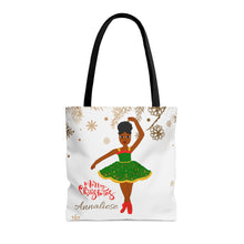 Load image into Gallery viewer, Cocoa Cutie Christmas Ballerina Tote Bag
