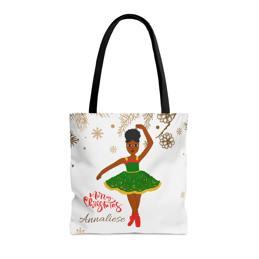 Cocoa Cutie Christmas Ballerina Tote Bag