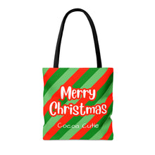 Load image into Gallery viewer, Cocoa Cutie Christmas Tree Girl Tote Bag
