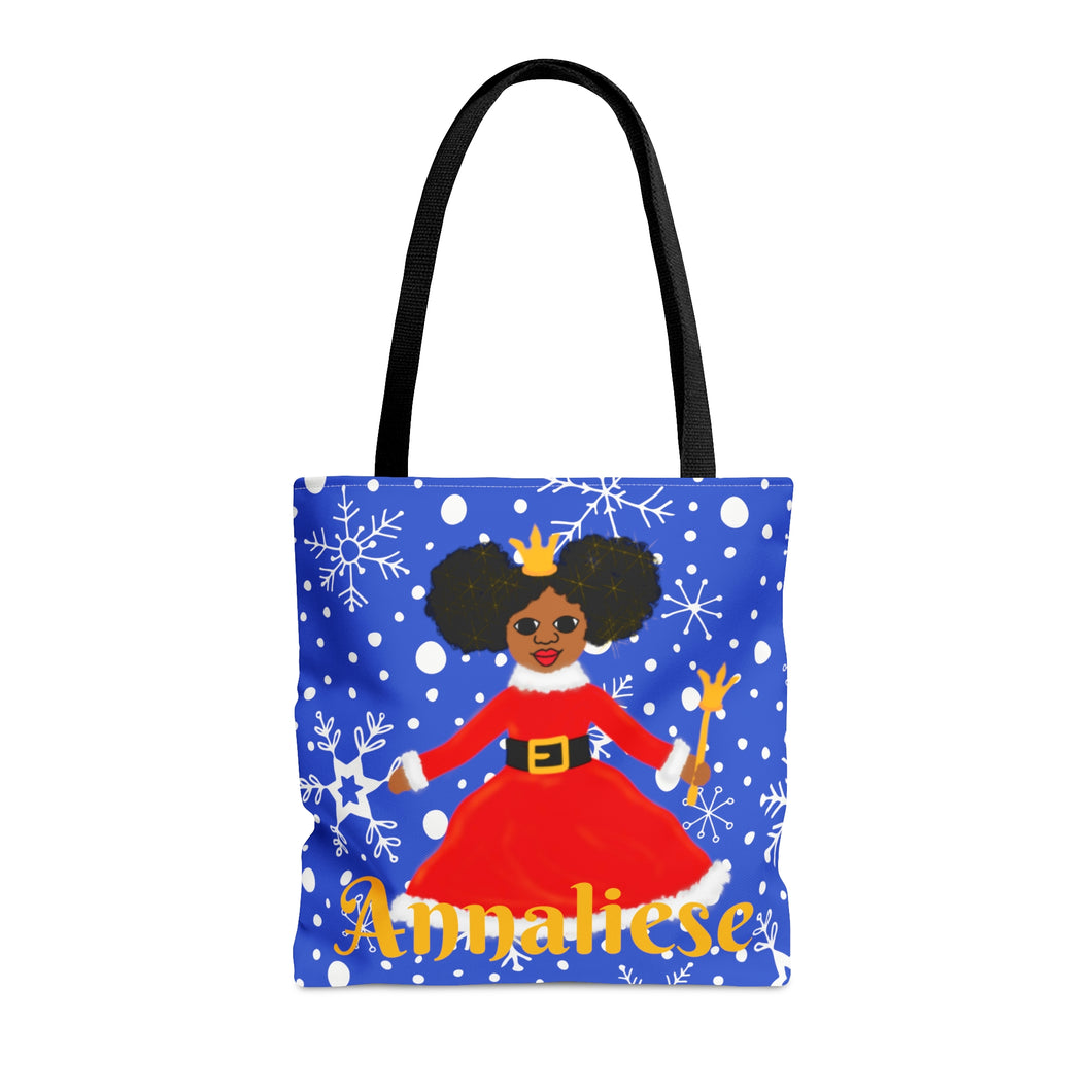 Cocoa Cutie Christmas Princess Tote Bag (PICK YOUR SKIN TONE)