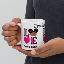 Load image into Gallery viewer, Cocoa Cutie &quot;LOVE&quot; Mug- Pick Skin Tone
