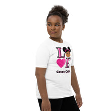 Load image into Gallery viewer, Cocoa Cutie &quot;LOVE&quot; Youth Short Sleeve T-Shirt
