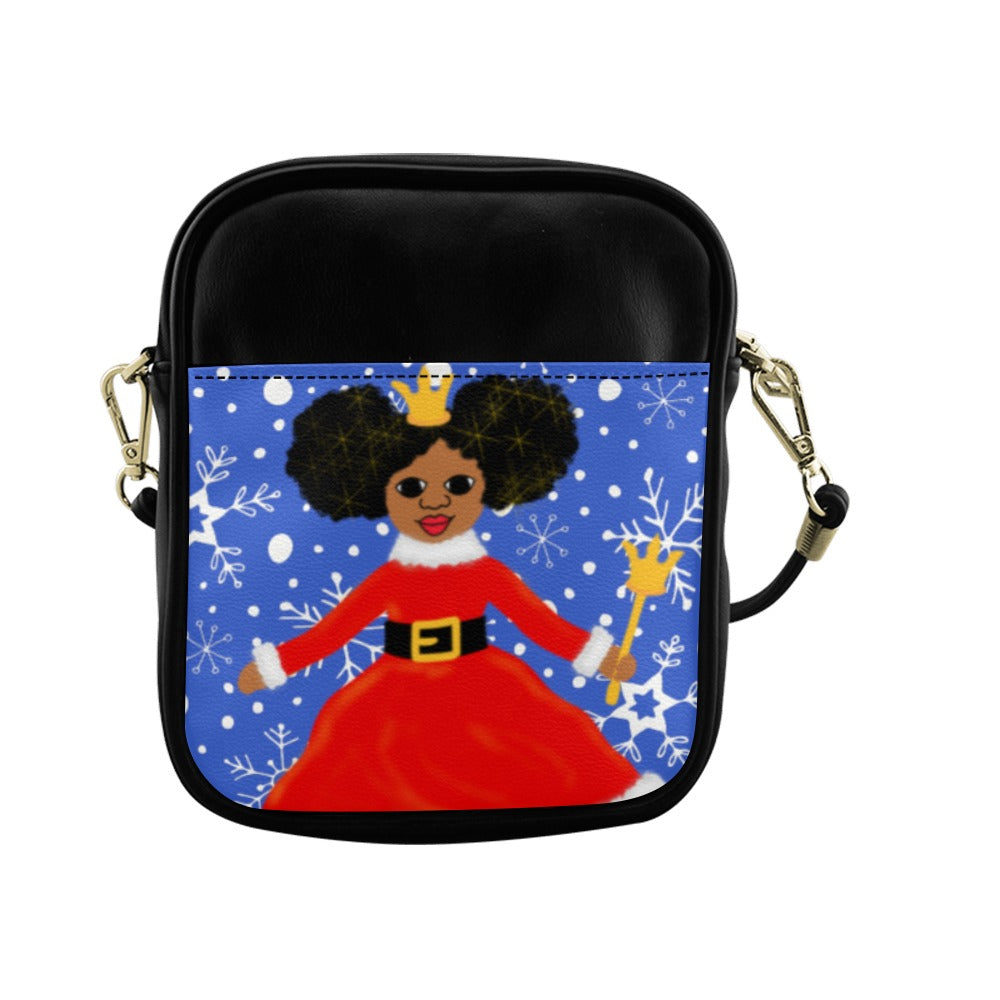 Cocoa Cutie Christmas Princess Faux Leather Purse (PICK YOUR SKIN TONE)