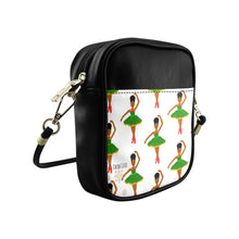 Load image into Gallery viewer, Cocoa Cutie Christmas Ballerina Faux Leather Purse
