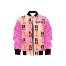Load image into Gallery viewer, Pink Mermaid Bomber Jackets (Kid and Women&#39;s Sizes)
