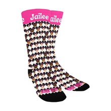 Load image into Gallery viewer, Cocoa Cuties Afro Puffs Kid&#39;s Socks
