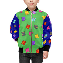 Load image into Gallery viewer, Chemist Girl Cocoa Cutie Kids&#39; Bomber Jacket (PICK YOUR SKIN TONE)
