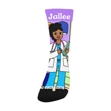 Load image into Gallery viewer, Cocoa Cutie Doctor Kid&#39;s Socks (PICK YOUR SKIN TONE.)
