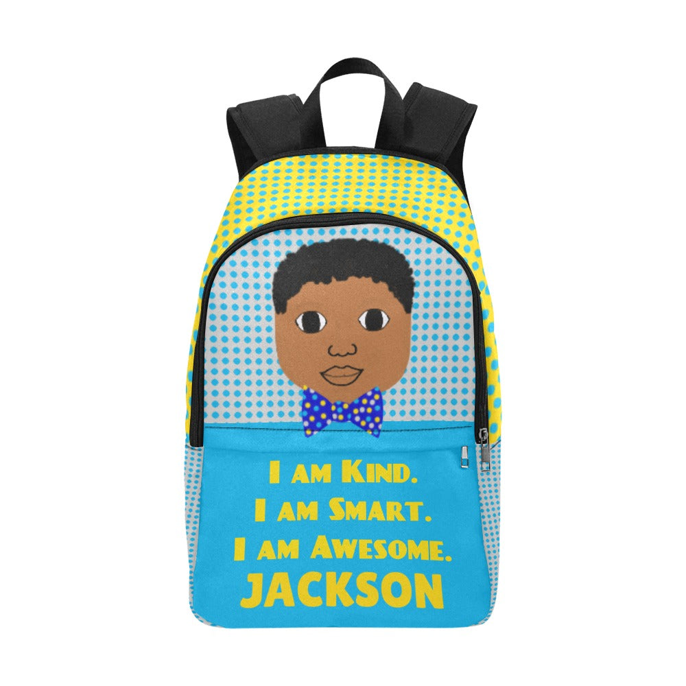 BUNDLE-3PC BACKPACK SET Cocoa Cutie I Am Affirmation Boy YELLOW (PICK YOUR SKIN TONE)
