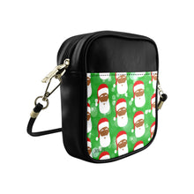 Load image into Gallery viewer, Cocoa Cutie Christmas Santa Sling Faux Leather Purse
