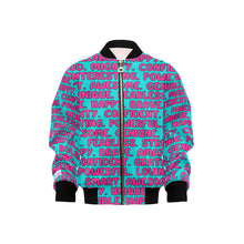 Load image into Gallery viewer, Cocoa Cutie I Am Girl Affirmation Bomber Jacket (PICK SKIN TONE)
