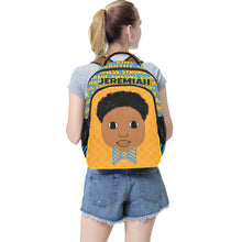 Load image into Gallery viewer, Cocoa Cutie I AM Affirmations Multifunctional Backpack Orange Boy (PICK YOUR SKIN TONE)
