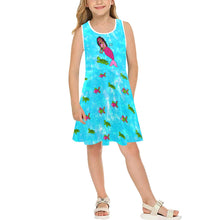 Load image into Gallery viewer, Cocoa Cutie Be A Mermaid and Friend Kid&#39;s Dress (PICK YOUR SKIN TONE)
