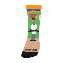 Load image into Gallery viewer, Cocoa Cutie Chemist Boy Kids&#39; Kid&#39;s Socks (PICK YOUR SKIN TONE.)
