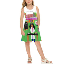 Load image into Gallery viewer, Cocoa Cutie Chemist/Scientist Kid&#39;s Dress (PICK YOUR SKIN TONE)- GREEN
