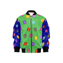Load image into Gallery viewer, Chemist Girl Cocoa Cutie Kids&#39; Bomber Jacket (PICK YOUR SKIN TONE)
