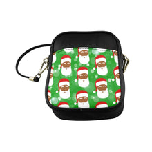 Load image into Gallery viewer, Cocoa Cutie Christmas Santa Sling Faux Leather Purse
