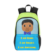 Load image into Gallery viewer, BUNDLE-3PC BACKPACK SET Cocoa Cutie I Am Affirmation Boy YELLOW (PICK YOUR SKIN TONE)
