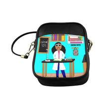 Load image into Gallery viewer, Cocoa Cutie Chemist Faux Leather Purse (PICK YOUR SKIN TONE) Blue
