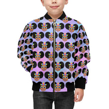 Load image into Gallery viewer, Unicorn Magic Cocoa Cutie Kids&#39; Bomber Jacket (PICK YOUR SKIN TONE)
