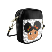 Load image into Gallery viewer, Cocoa Cutie Christmas Afro Puffs Faux Leather Purse (PICK YOUR SKIN TONE)

