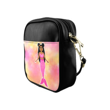 Load image into Gallery viewer, Cocoa Cutie Pink Mermaid Faux Leather Purse (PICK YOUR SKIN TONE)
