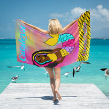 Load image into Gallery viewer, Cocoa Cutie Be A Mermaid LOCS Beach Towel 31&quot;x71&quot;(PICK SKIN TONE)
