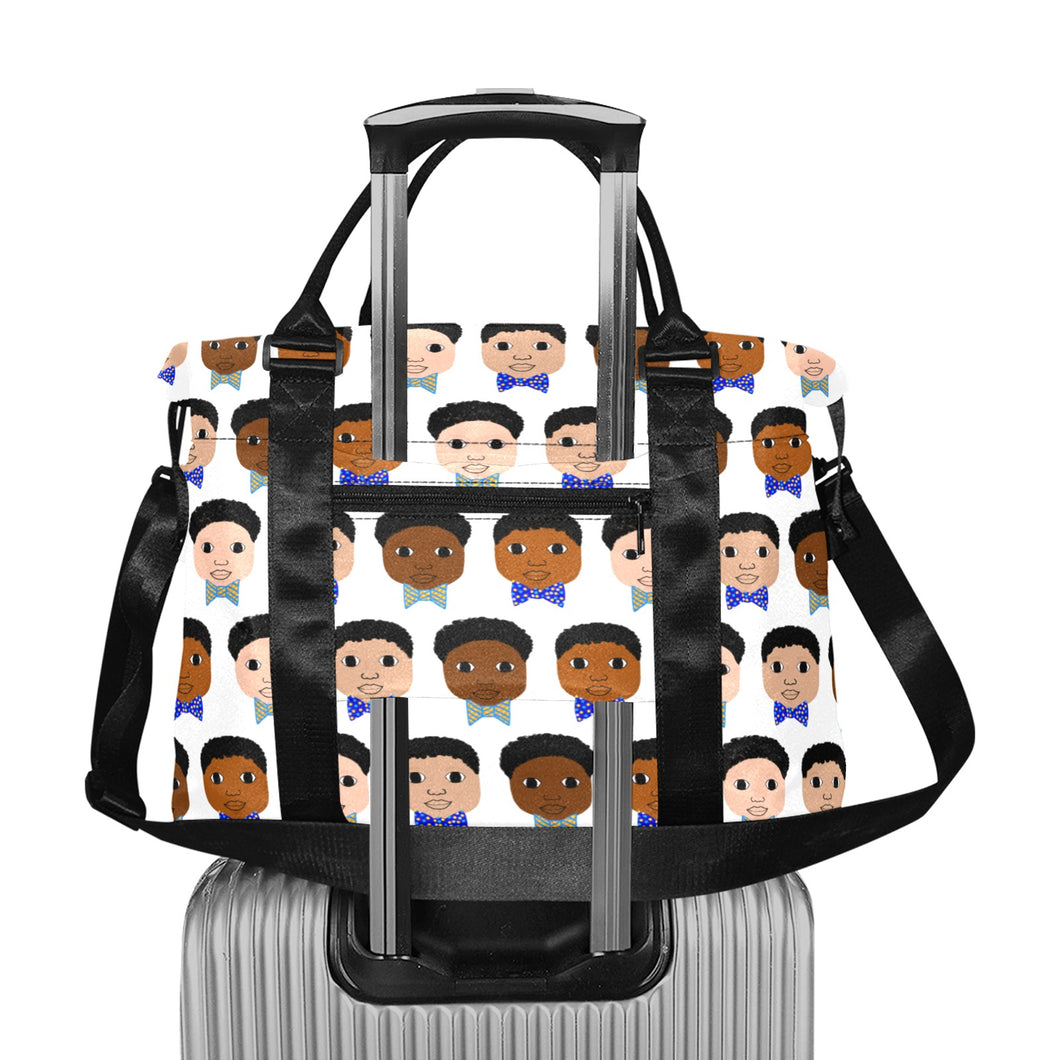 Cocoa Cuties Bow Tie Boys Multi-Pocket Large Capacity Travel/Duffel Bag