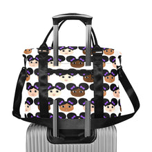 Load image into Gallery viewer, Cocoa Cuties Afro Puffs Multi-Pocket Large Capacity Travel/Duffel Bag(Two Colors)
