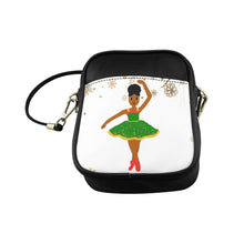Load image into Gallery viewer, Cocoa Cutie Christmas Ballerina Faux Leather Purse
