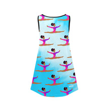 Load image into Gallery viewer, Cocoa Cutie Active Cutie Gymnast Girls&#39; Sleeveless Dress(PICK SKIN TONE)
