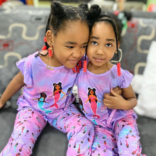 Load image into Gallery viewer, Mermaid Cocoa Cutie Affirmation Pajamas
