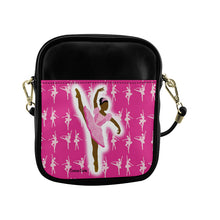 Load image into Gallery viewer, Cocoa Cutie Active Cutie Pink Ballerina Faux Leather Purse (PICK YOUR SKIN TONE)
