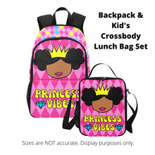 Load image into Gallery viewer, BACKPACK SET Princess &quot;Vibes&quot; Cocoa Cutie-(Three Skin Tones) Bundle

