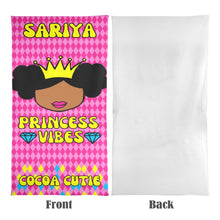 Load image into Gallery viewer, Cocoa Cutie Princess Vibes Beach Towel 31&quot;x71&quot;(PICK SKIN TONE)
