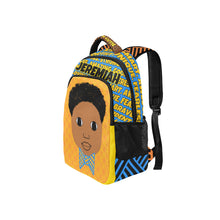 Load image into Gallery viewer, Cocoa Cutie I AM Affirmations Multifunctional Backpack Orange Boy (PICK YOUR SKIN TONE)
