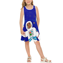 Load image into Gallery viewer, Cocoa Cutie Astronaut Kid&#39;s Dress (PICK YOUR SKIN TONE)
