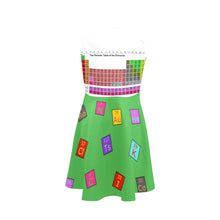 Load image into Gallery viewer, Cocoa Cutie Chemist/Scientist Kid&#39;s Dress (PICK YOUR SKIN TONE)- GREEN
