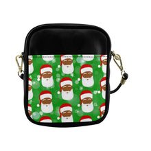 Load image into Gallery viewer, Cocoa Cutie Christmas Santa Sling Faux Leather Purse
