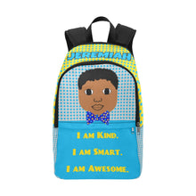 Load image into Gallery viewer, Cocoa Cutie I Am Kind Boy Yellow Backpack (PICK YOUR SKIN TONE)
