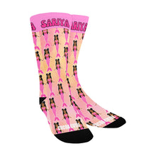 Load image into Gallery viewer, Cocoa Cutie Pink Mermaid Kid&#39;s Socks (PICK YOUR SKIN TONE.)
