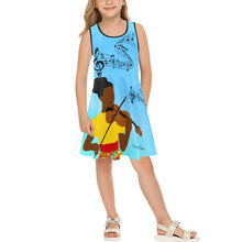 Load image into Gallery viewer, Cocoa Cutie Violinist Kid&#39;s Dress (PICK YOUR SKIN TONE)
