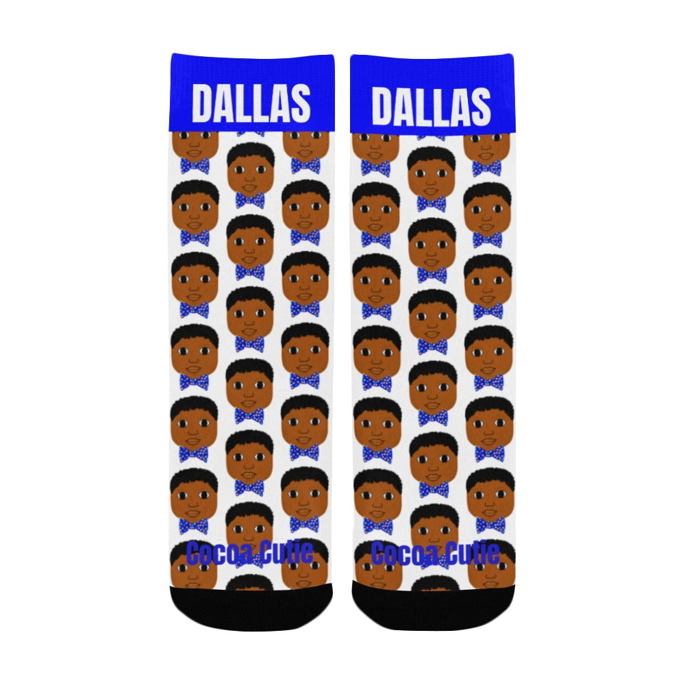Cocoa Cutie Bow Tie Boys Kids' Kid's Socks (PICK YOUR SKIN TONE.)