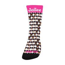 Load image into Gallery viewer, Cocoa Cuties Afro Puffs Kid&#39;s Socks
