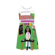 Load image into Gallery viewer, Cocoa Cutie Chemist/Scientist Kid&#39;s Dress (PICK YOUR SKIN TONE)- GREEN
