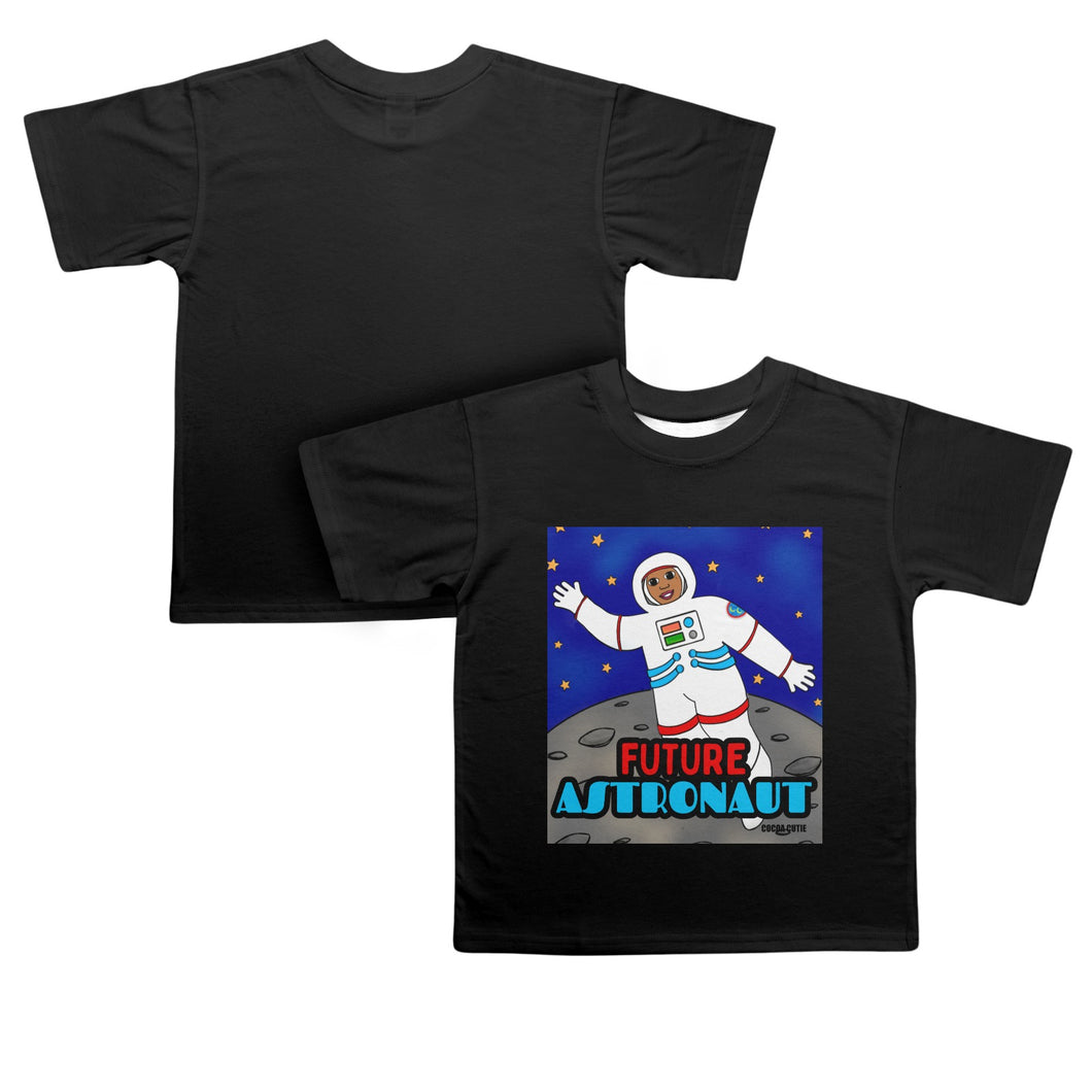 Cocoa Cutie Future Astronaut-Girl Kids' T-Shirt (PICK SKIN TONE)